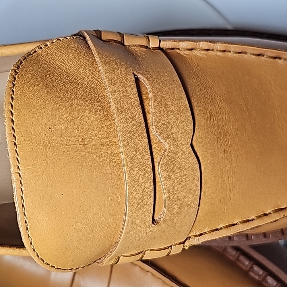 NWOT Free People Lyra Brown Leather Platform Penny Loafer Sz 41 Lug Sole Slip On - Picture 12 of 16